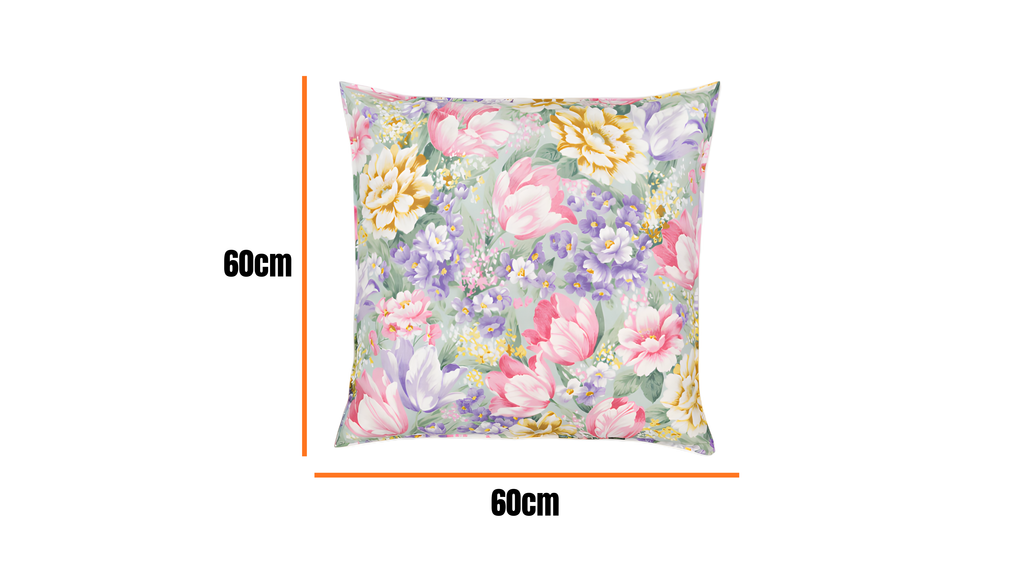 Perna 60x60 cm, Flori mov