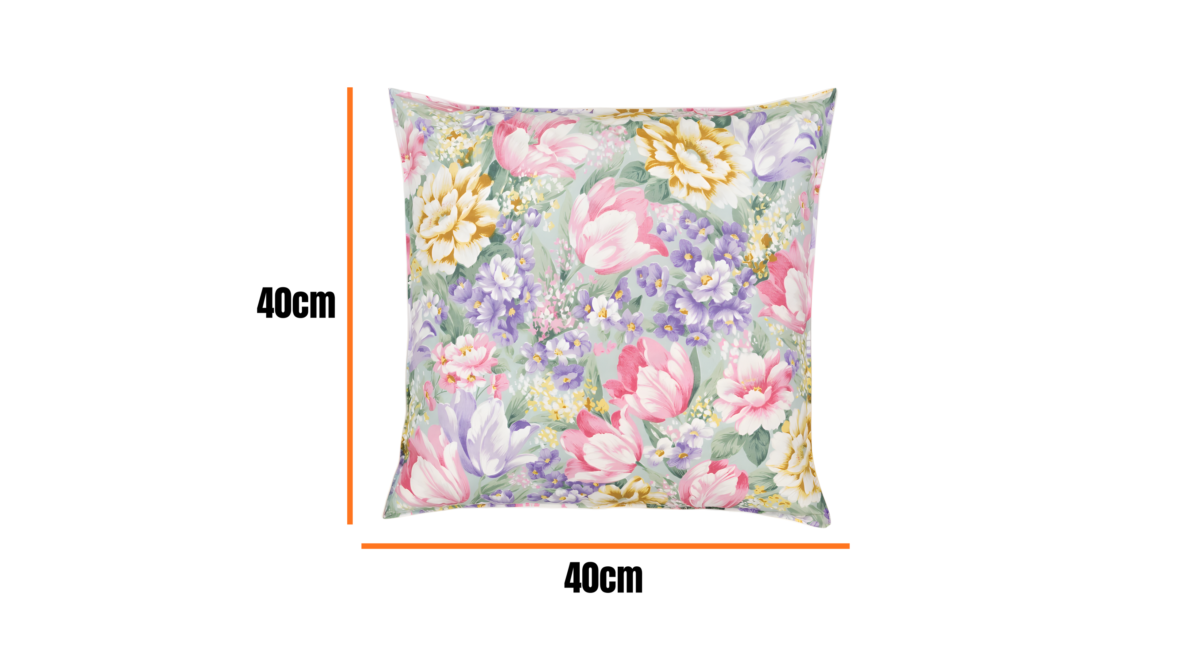 Perna 40x40 cm, Flori mov