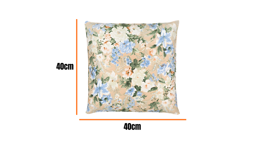 Perna 40x40 cm, Flori Albastre