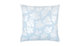 Perna 60x60 cm ,Albastru cu trandafiri argintii