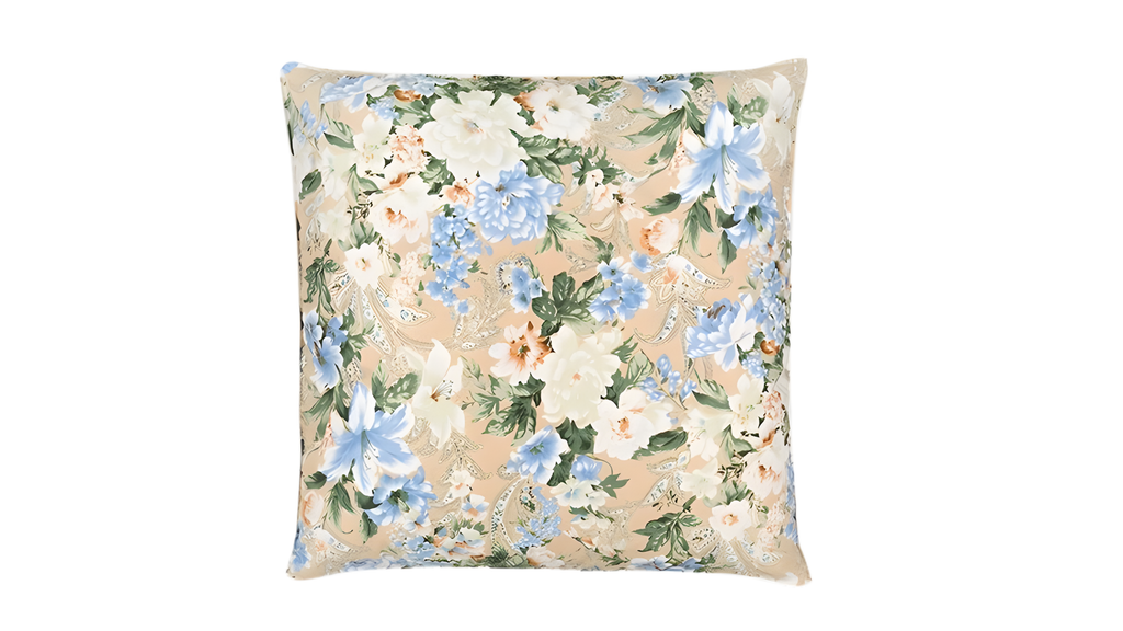 Perna 70x70 cm, Flori Albastre