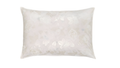 Perna 40x60 cm, Alb cu trandafiri argintii