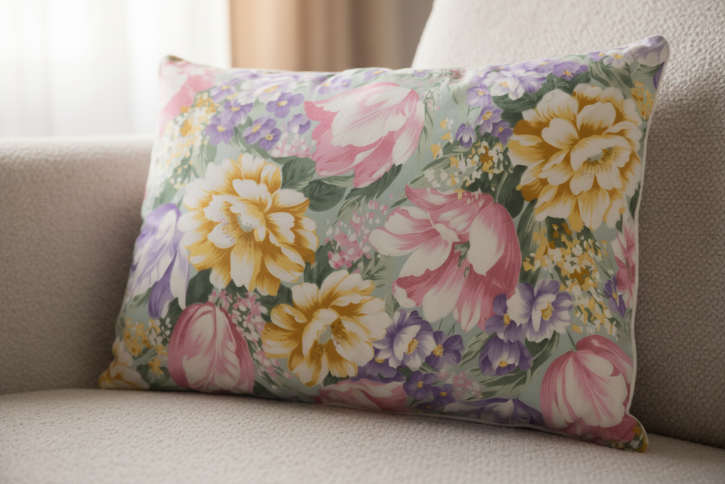 Perna 40x60 cm, Flori mov