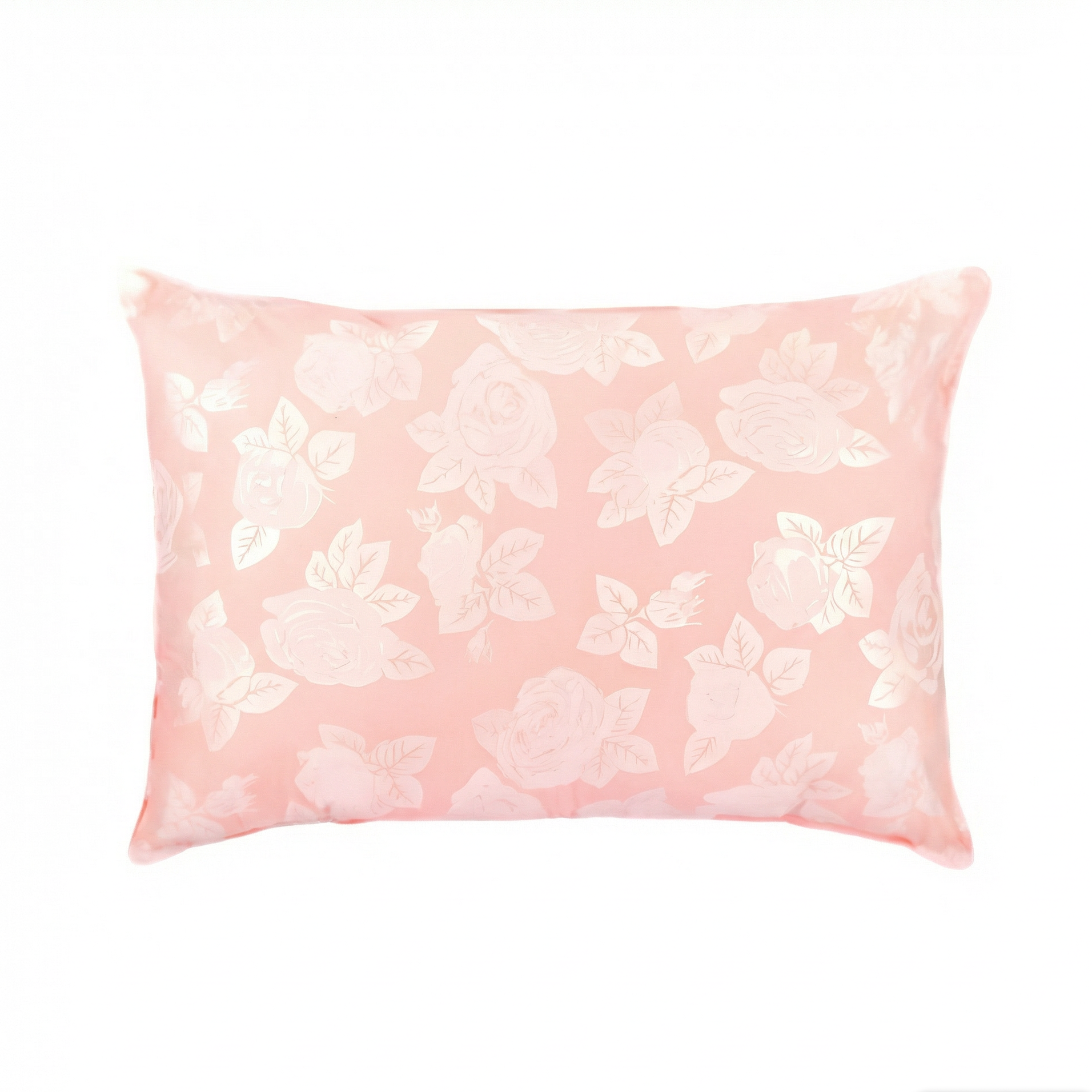 Perna 50x70 Roz cu trandafiri argintii