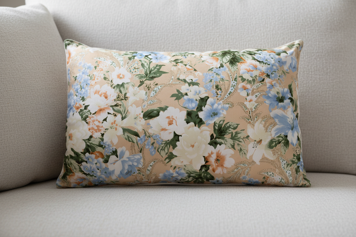 Perna 40x60 cm, Flori Albastre